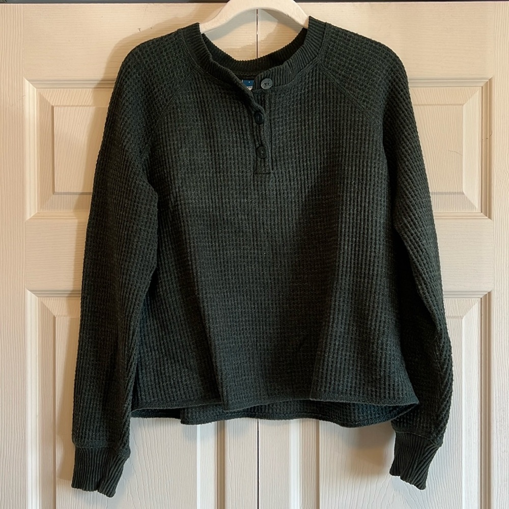 Old Navy Waffle Knit Henley